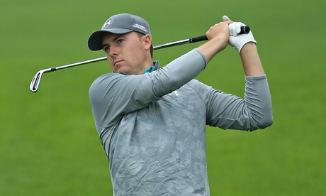 Jordan Spieth practises in Shanghai