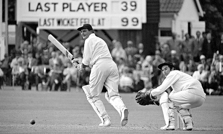 Tom Graveney batting for Worcestershire against Kent at Canterbury in 1970. Alan Knott is the wicketkeeper. Photograph: Patrick Eagar/Getty Images
