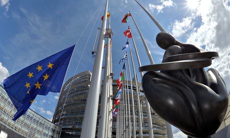 The European parliament in Strasbourg