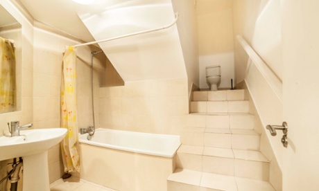 Toilet at the top of the stairs