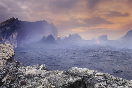 Volcano at dawn, Hawaii