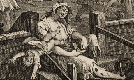 Detail from Gin Lane by William Hogarth (1751). 