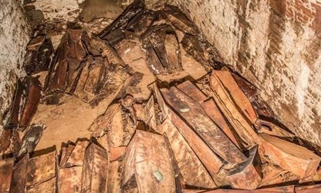 Coffins in the second vault.