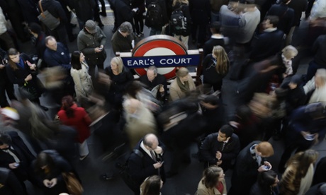 A London transport scene.