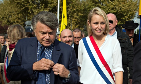 Front National candidate Marion Maréchal-Le Pen, with lawyer and National Assembly member Gilbert Co