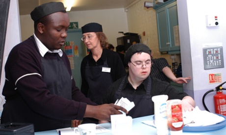 Employees on a Mencap work scheme