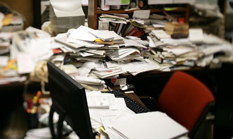 Messy desk