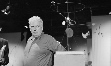 New York: Alexander Calder with his mobiles, September 1956.