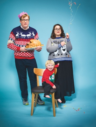 Tanya Gold with her husband, Andrew Watts, and their son