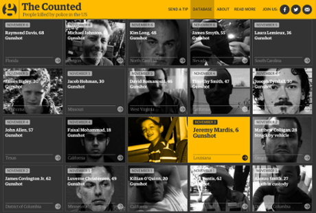 The Counted, an ongoing Guardian project