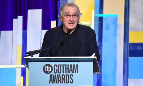 Robert De Niro onstage at the Gotham Independent Film Awards