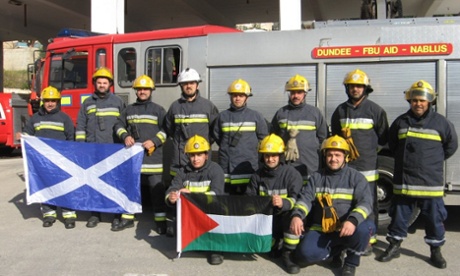 Fire kit and appliance at Nablus Central Fire Station 2011.
