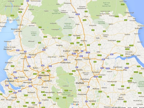 How other national parks appear on Google Maps