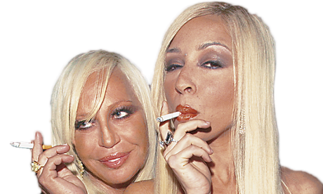 Photograph of Maya Rudolph with Donatella Versace.