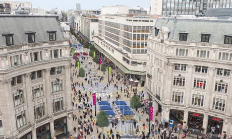 Future London? A view of how a pedestrianised Oxford Street could look.