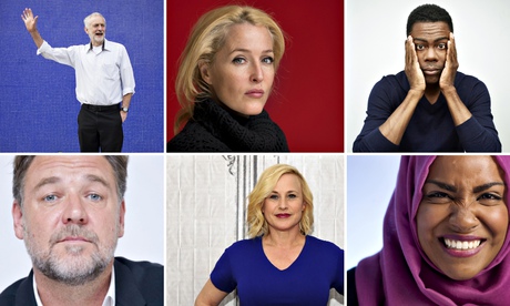  Jeremy Corbyn, Gillian Anderson, Chris Rock, Nadiya Hussain, Patricia Arque