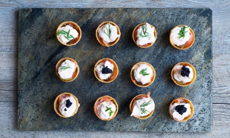 John Platt's smoked trout and smoked salmon bites win out this week. 