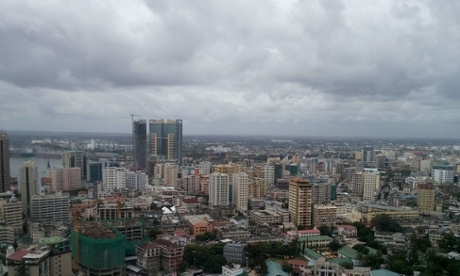 The skyline of Dar Es Salaam, literally ‘residence of peace’