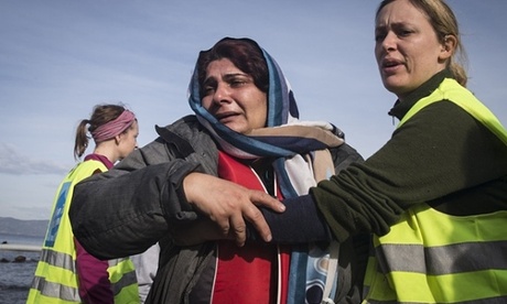 Refugee on Lesbos.