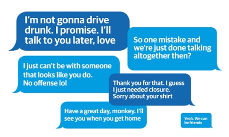 Some of the messages posted on The Last Message Received.