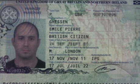 A scan of Sun freelancer Emile Ghessen’s passport provided by the Croatian interior ministry