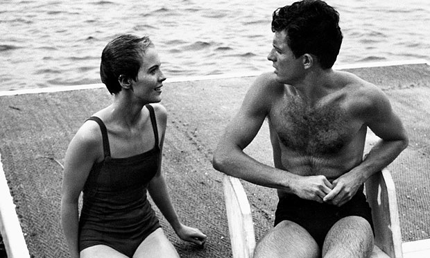 Haunting … Jean Seberg and Geoffrey Horne shooting Bonjour Tristesse. Seberg was at the height of her powers in the 1958 masterpiece. Photograph: Columbia/Allstar/Cinetext