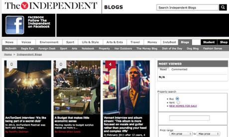 Independent Blogs: ads have temporarily been removed from the site