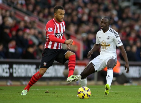 Ryan Bertrand sends one in.