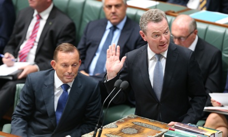 The Leader of the House Christopher Pyne during question time in the House of Representatives this afternoon, Tuesday 10th February 2015.