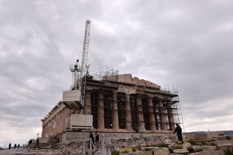 The Acropolis  in Athens on February  9, 2015.
