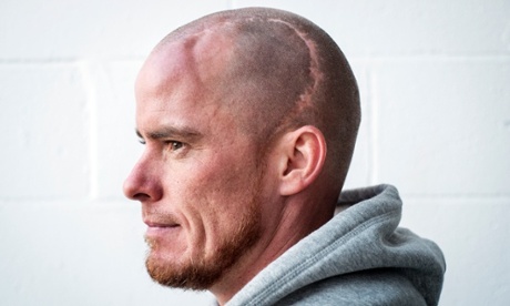 'I was out for nine months, then in my first game back, my first touch of the ball was a header. It had to be, didn’t it?' says Iain Hume of returning to football following a fractured skull.