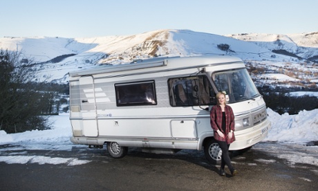 Emma Jane Unsworth with a campervan