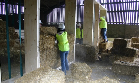 Straw bale walls