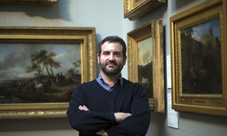 The US conceptual artist Doug Fishbone at Dulwich Picture Gallery. ‘My hope is that people will come here and really drink in the paintings,’ he says. 