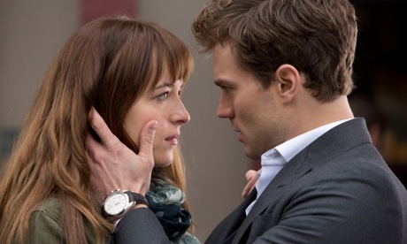 Dakota Johnson and Jamie Dornan in Fifty Shades of Grey