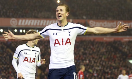 Harry Kane scores the equaliser.