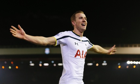 Harry Kane celebrates.