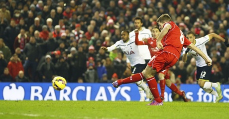 Steven Gerrard scores from the spot.