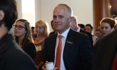 Communications minister Malcolm Turnbull at the release of the Close the Gap report for 2015 in Parliament House this morning, Tuesday 11th February