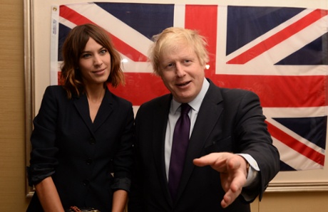 Mayor of London Boris Johnson meets Alexa Chung at a reception and dinner in New York hosted by the British Fashion Council.