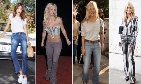 Alexa Chung, Britney Spears, Kate Moss and Heidi Klum. Noughties or now?