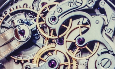 Inside mechanics of a watch