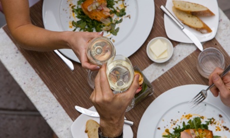 working business lunch