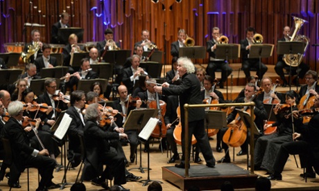 Sir Simon Rattle conducts the Berliner Philharmoniker at the Barbican as part of The London Residency 2015 on 10 February 2015.