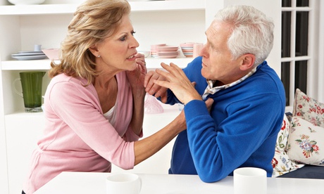 Senior Couple Having Argument At Home