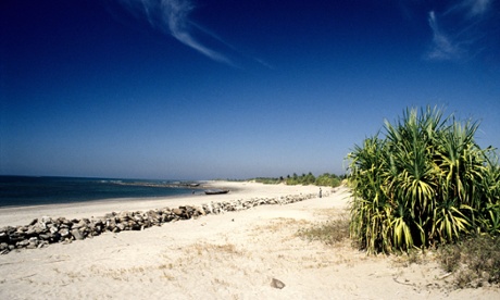 Sea beach of Saint Martin's Island at Teknaf in Cox's Bazar