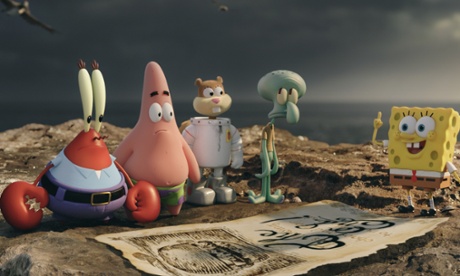 Absorbing … Mr Krabs, Patrick Star, Sandy Cheeks, Squidward Tentacles and SpongeBob SquarePants