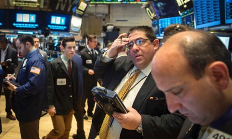 Traders at the New York Stock Exchange .