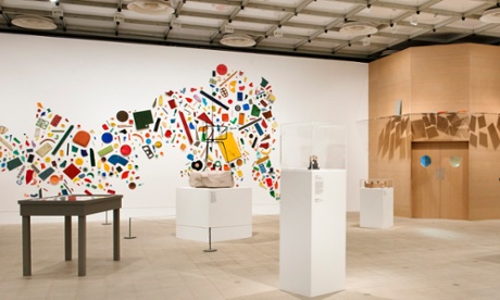 'A country on its back': Tony Cragg's mural, featured in Richard Wentworth's curated section.