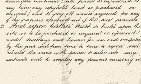 William Sutton's will made provisions for social housing for the poor.